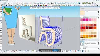 SKETCHUP TUTORIAL  MAKING COMPLEX CHAIR  SKETCHPLUS PLUGIN [upl. by Radcliffe116]