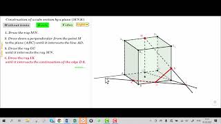 Stereometry Cube section by plane English [upl. by Gnurt]