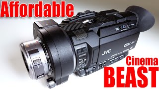 JVC LS300 the more affordable Cinema Camera GY LS300 [upl. by Kotto]