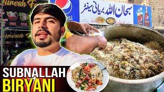 Best Biryani In Hyderabad SubhanAllah Biryani  Pakistani Street Food [upl. by Rochester393]