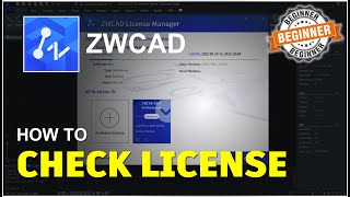 ZWCAD How To Check License Tutorial [upl. by Yregerg44]