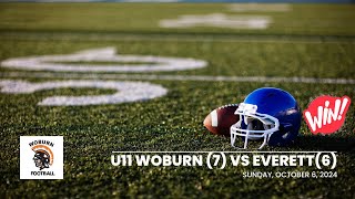 Woburn vs Everett U11 Pop Warner [upl. by Zola547]