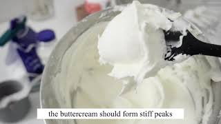 SUPER STABLE AND EASY BUTTERCREAM  For Beginners [upl. by Afaw]