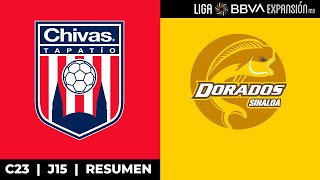 ¡Goleada Rojiblanca  Tapatío vs Dorados Jornada 15  Clausura 2023  Liga BBVA Expansión MX [upl. by Munsey]