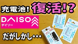 【ダイソー購入品】あのLOOPERの充電池が販売再開！？単３も単４も新発売！？でもアレレ・・・ [upl. by Daniela]