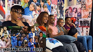 Africans React to Indian Cricket Edits Compilation for Africanreactss For the First time [upl. by Enilrek]