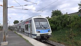 Gare de Le Chénay  Gagny 5 TGV TER Transilien Fret [upl. by Aneeh]