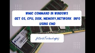 WMIC COMMAND  GET MEMORY OS SYSTEM HARDWARE DISK  NETWORK INSTALLED SOFTWARE INFORMATION [upl. by Enitselec]