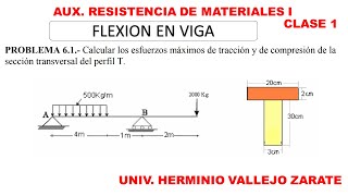 CLASE 1 FLEXION EN VIGA [upl. by Adabel]