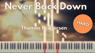 Never Back Down  Two Steps From Hell  Piano hard [upl. by Mook]