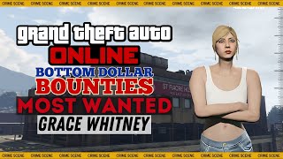 Solo  GTA Online Bottom Dollar Bounties  Most Wanted Bounty 3 Grace Whitney [upl. by Ali]