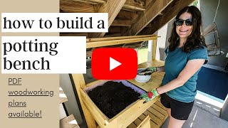 How to build a DIY potting bench with hidden storage [upl. by Llet]