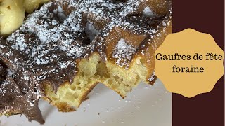 Recette de gaufres comme à la fête foraine [upl. by Ebbarta914]