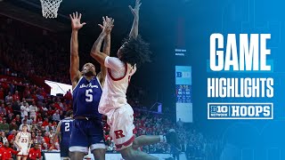 Saint Peters at Rutgers  HIGHLIGHTS  Big Ten Mens Basketball  111124 [upl. by Yrellav]