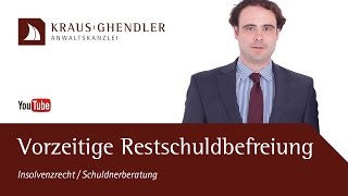 BGH zur vorzeitigen Restschuldbefreiung durch Vergleich  Regel oder Privatinsolvenz [upl. by Mulac]