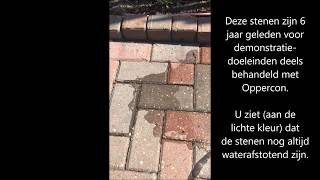 Oppercon  maakt steen en beton waterafstotend [upl. by Ranie]