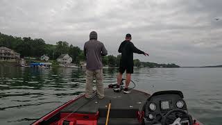 Conesus Lake New York bass fishing 822024 [upl. by Gall790]