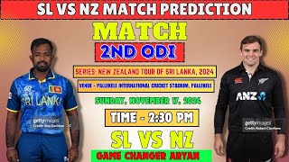 SL vs NZ Match Prediction  SL vs NZ Today Match Prediction  Sri Lanka vs New Zealand 2nd ODI [upl. by Roswell]