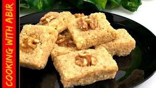 Winter Special Akhrot Ka Halwa Akhrot Burfi Walnut Halwa Cooking Style with Abir [upl. by Yellehs]