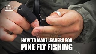 How to make leaders for Pike Fly Fishing  Kanalgratisse [upl. by Pinto]