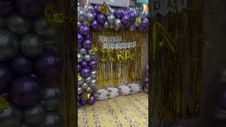 BALLOONS DECORATION IN HYDERABAD Syeds Travels And Decorators Birthday Balloons Decoration [upl. by Mroz585]