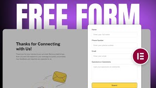 How to Create Free Contact Form in Elementor [upl. by Aerdnu400]