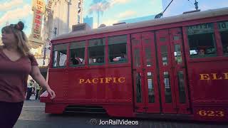 91824 Pre RCT Pacific Electric 623 departs Sunset Bl2 [upl. by Ardnama]