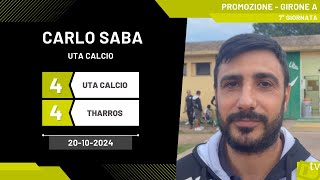 Carlo Saba allenatore Uta Calcio 20102024  Diario Sportivo [upl. by Onfroi887]