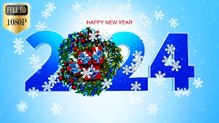 Free Happy New Year 20243D Greeting Card In Full HDNo CopyrightDownload Link In Description [upl. by Nylikcaj]