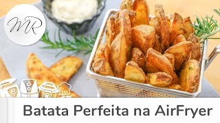 Batata Frita Perfeita Rústica na AirFryer  Fritadeira Sem Óleo [upl. by Eixid]