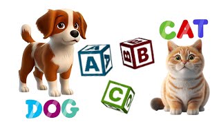 Learn ABCD  Simple words in English  3 Letter words  3 letters for kids  3 letters  KG  Rhymes [upl. by Norm792]