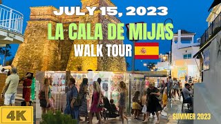 La Cala de Mijas Walk Tour  Costa del Sol Malaga Spain 🇪🇸 4K  July 2023 [upl. by Zerk692]