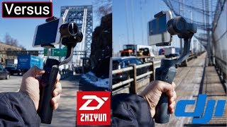 DJI Osmo Mobile 2 Vs Zhiyun Smooth Q  Just Waiting For The Zhiyun Smooth 4 [upl. by Elyr]