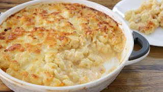 Cheesy Cauliflower Bake Recipe Cauliflower Cheese [upl. by Bozovich]