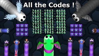 10 Slitherio CODES  ALL WORKING 20192020 [upl. by Schreiber]