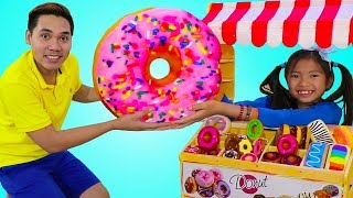 Wendy Pretend Play with Donut Bakery Shop Pretend Food Toys [upl. by Mini]