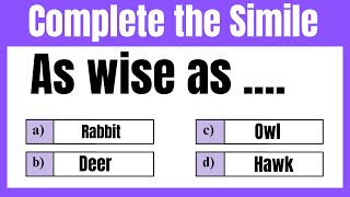 Complete the Simile Challenge [upl. by Perrie]