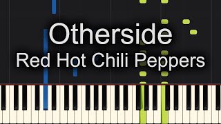 Otherside Red Hot Chili Peppers Piano Chords [upl. by Lebiram367]