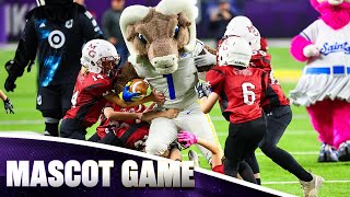 Mascot Game Gets CRAZY vs Peewee Football Team  Minnesota Vikings [upl. by Owena281]