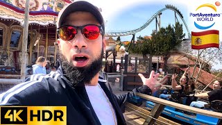 Spain’s BEST THEME PARK PortAventura VLOG 4K HDR [upl. by Garrik]