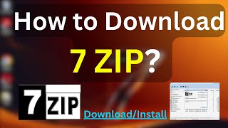 How to Download and Install 7ZIP in Windows 7 ComputerLaptop [upl. by Worthy327]