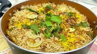 Hyderabadi Yakhni Biryani  quick and easy Biryani recipe [upl. by Etterraj4]