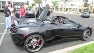 McLaren 12C Spider Startup amp Roof Operation [upl. by Bortz]