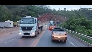 Bocaiuva Minas Gerais Congestionamento Obras de Duplicação Perímetro urbano BR 135 [upl. by Boesch]