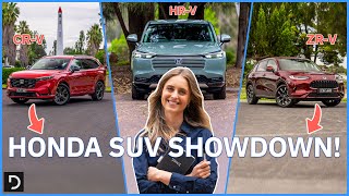 Honda SUV Showdown CRV Vs HRV Vs ZRV – Which Is Better  Drivecomau [upl. by Siuqram518]