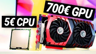 5€ CPU mit 700€ Grafikkarte 4K GAMING TEST [upl. by Aihsi]