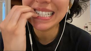 ASMR teeth scratching and tapping D [upl. by Nylednarb]