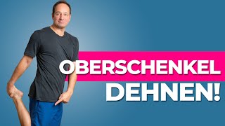 Oberschenkel dehnen  3 effektive Übungen gegen Knieschmerzen amp Arthrose [upl. by Cirded514]