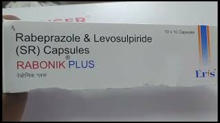 Rabonik Plus Capsule  Rabeprazole amp Levosulpiride Capsules  Rabonik Plus Capsule Uses Side effects [upl. by Nnodnarb]