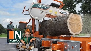 Das mobile NorwoodBandsägewerk LumberPro HD36 – Manuell oder hydraulisch … Sie haben die Wahl [upl. by Llennahs]